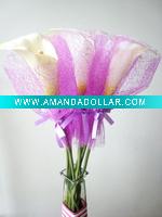 Wholesale Silk mesh flower sleeve