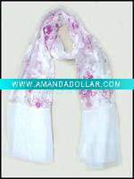 Wholesale flower fashion silk painting scarf NUS01KF080