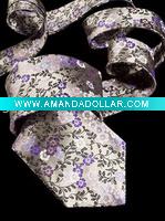Silk Flower Necktie