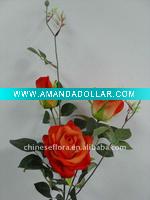 Wholesale decorative artificial silk rose flower