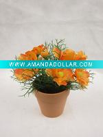 Wholesale artificial silk flower in the pot