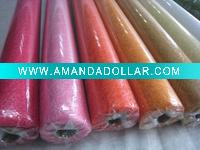 Silk mesh flower wrapping roll