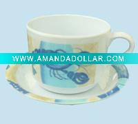 Wholesale melamine coffee cup and saucer
