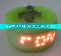 silicone Flashing LED digital watches