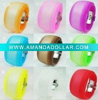 Wholesale 2011 Hot Sell LED digital watch and silicone wrist watch YXW-008LED