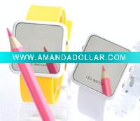 Wholesale 2011 new ultrathin fashion silicone led watch