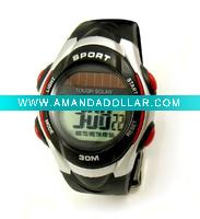 Solar time watch