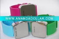 Wholesale OEM fashion mirror face Digital LED watch