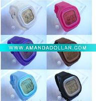Wholesale plastic digital watch with led