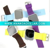 Wholesale 2011 fashion LED silicone digital sport watch