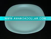 Ceramic square dinner plate