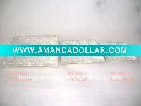 Wholesale white ceramic flower embossed dinner plates