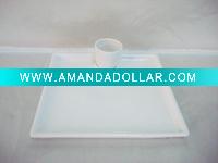 ceramic dinner plate with cup