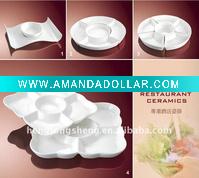 porcelain 5 compartment dinner plates