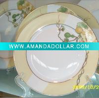 Wholesale round ceramic dinner plate
