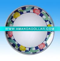 Wholesale 10" round melamine dinner plate