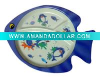 Wholesale 10.25" fish shape melamine plate