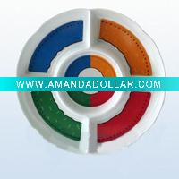12" melamine chip dip plate