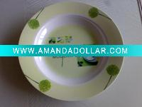 Wholesale melamine food plate with design