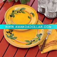 round melamine plate