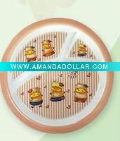 Wholesale PC children round plate with pass FDA&SGS