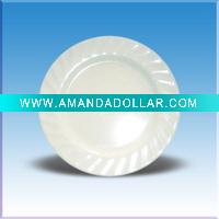 melamine round wavy plate
