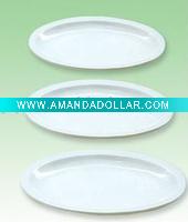 melamine white plate with high quality