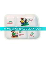Wholesale melamine plastic plates and dishes for children