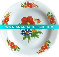 Wholesale melamine plate with flower design