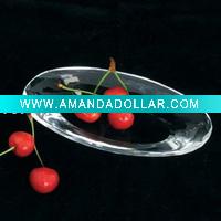 Wholesale nice crystal carving set plate