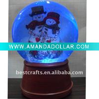 Wholesale Full moon shaped Christmas snow globe