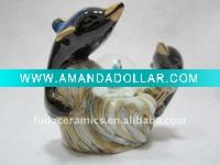 Wholesale ceramic dolphin snow globe
