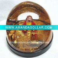 musical nativity water globes