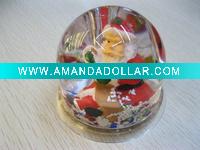 plastic snow globe
