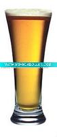 CLEAR WITH DECAL BEER GLASS