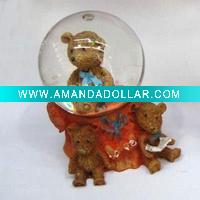 Resin snow ball