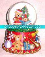 Wholesale Polyresin litter bear water globe