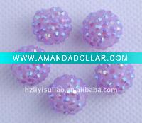 Wholesale Resin Rhinestone Ball Beads for Jewelry!!