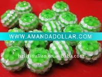 Wholesale 2012 Newest Resin Strips Ball Beads for Christmas gift!! Toppest!!