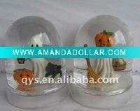 ghost snow globe for Halloween