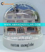3D Villa Picture Snow Globe
