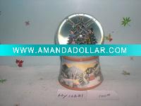 Porcelain snow globe