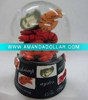 Wholesale (souvenir) resin Christmas snow globe