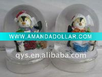 Wholesale penuins water snow globe