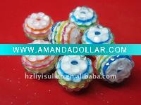 Wholesale Newest Style !! Jewelry Resin Strips Ball Beads for Basketball Wives Earrings!!