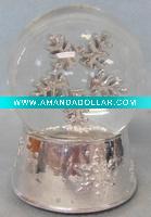Electroplated Polyresin Snow Globe