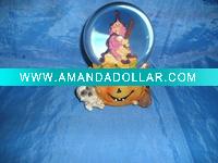 Polyresin Halloween Snow Globe