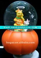 pumpkin snow globe