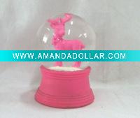 Wholesale Resin Reindeer water globe /snow globe