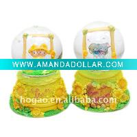 sun flower snow globe